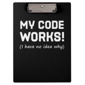 Programmieren von My Code Works Klemmbrett (Vorderseite)