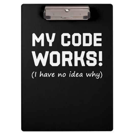 Programmieren von My Code Works Klemmbrett (Vorderseite)