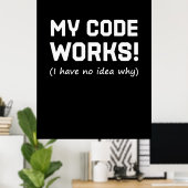 Programmieren von My Code Works Poster (Heimbüro)
