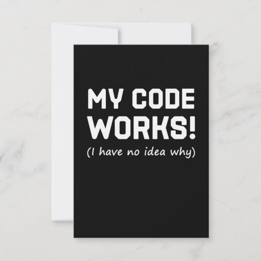 Programmieren von My Code Works RSVP Karte (Vorderseite)