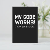 Programmieren von My Code Works RSVP Karte (Stehend Vorderseite)