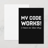 Programmieren von My Code Works RSVP Karte (Vorne/Hinten)