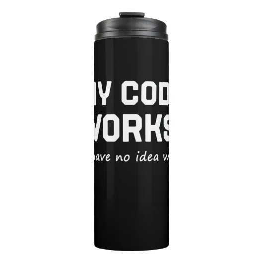 Programmieren von My Code Works Thermosbecher (Vorderseite)