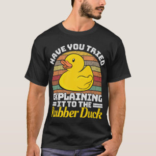 Programmieren von Rubber Duck Software-Entwickler- T-Shirt