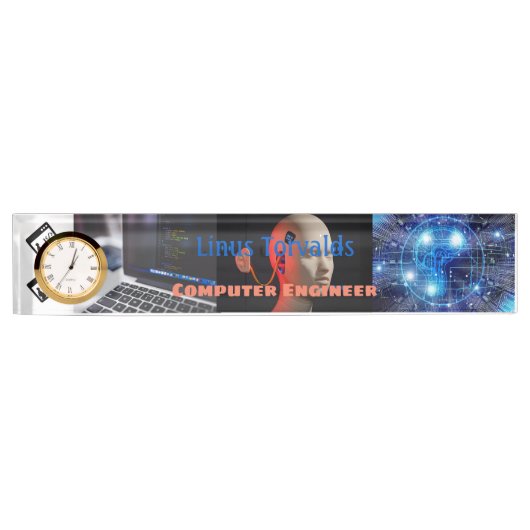 Programmieren von Sprachcomputeringenieuren Namensplakette (Vorderseite)