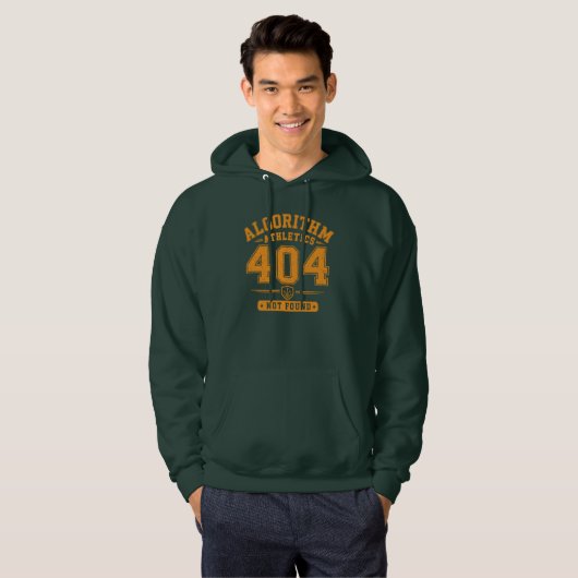 Programmierer 404, Retro Varsity Programmierer Hoodie (Vorne ganz)