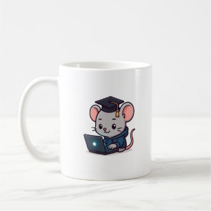 Programmierer Abschluss Kawaii Lustige Maus Kaffeetasse