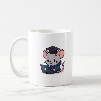 Programmierer Abschluss Kawaii Lustige Maus Kaffeetasse