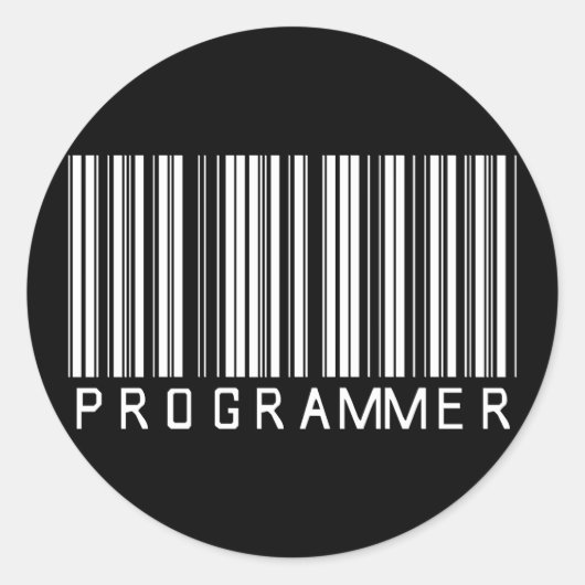 Programmierer-Bar Runder Aufkleber (Vorderseite)