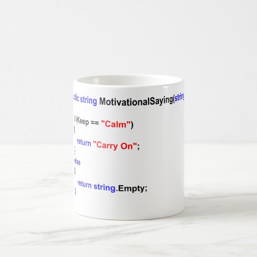 Programmierer behalten ruhig und machen Tasse (Mittel)