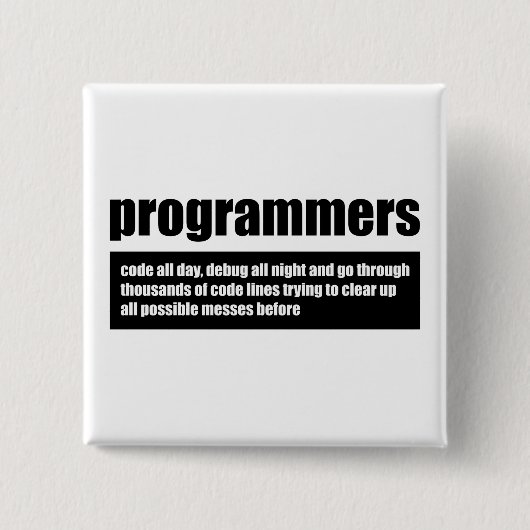 Programmierer Button (Vorderseite)