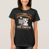 Programmierer Cat Animal Coding Squad Engineer T-Shirt (Vorderseite)