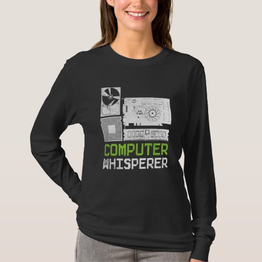 Programmierer Code Binär Codierung Computer Hacker T-Shirt (Vorderseite)