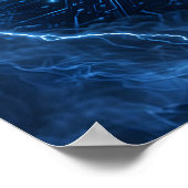 Programmierer-Code-Lightning-Core Poster (Ecke)