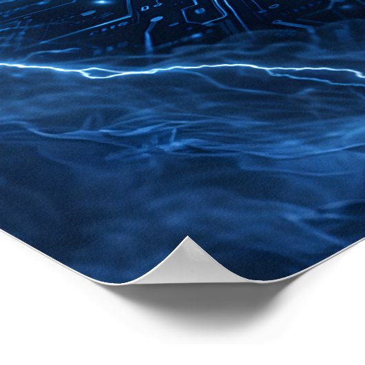Programmierer-Code-Lightning-Core Poster (Ecke)