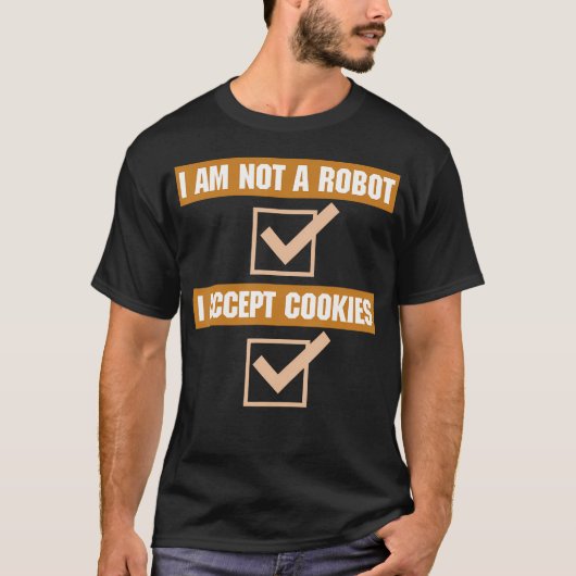 Programmierer Coder Computer Ich bin kein Roboter T-Shirt (Vorderseite)