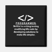 Programmierer Coding Entwickler Programmierer Magnet (Vorne)