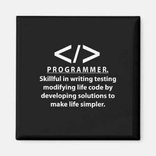Programmierer Coding Entwickler Programmierer Magnet