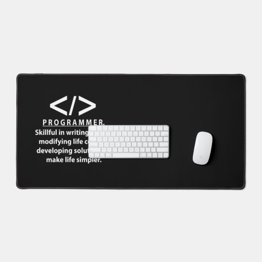 Programmierer Coding Entwickler Programmierer Schreibtischunterlage (Tastatur & Maus)