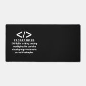 Programmierer Coding Entwickler Programmierer Schreibtischunterlage (Vorderseite)