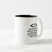 Programmierer Coding Entwickler Programmierer Zweifarbige Tasse (VorderseiteRechts)