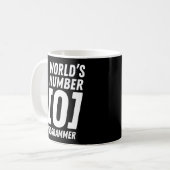 Programmierer Coding World's Number 0 Programmer Kaffeetasse (Vorderseite Links)
