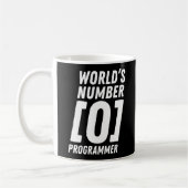 Programmierer Coding World's Number 0 Programmer Kaffeetasse (Links)