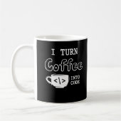 Programmierer Coffee Joke Software Coder Kaffeetasse (Links)
