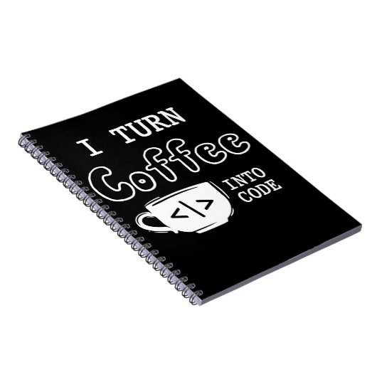 Programmierer Coffee Joke Software Coder Notizblock (Rechte Seite)