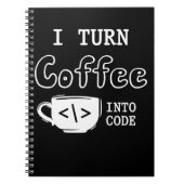 Programmierer Coffee Joke Software Coder Notizblock (Vorderseite)