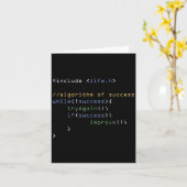 Programmierer Computerwissenschaftssystemcoding-Sp Karte (Gelbe Blume)