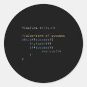 Programmierer Computerwissenschaftssystemcoding-Sp Runder Aufkleber (Vorderseite)