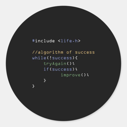 Programmierer Computerwissenschaftssystemcoding-Sp Runder Aufkleber (Vorderseite)