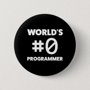 Programmierer das #0 der Welt Button