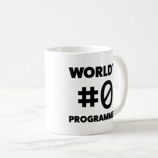 Programmierer das #0 der Welt Kaffeetasse (VorderseiteRechts)