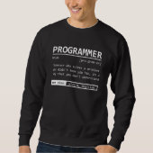 Programmierer Definition Coder Codierung Softwarei Sweatshirt (Vorderseite)