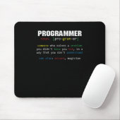 Programmierer Definition Coder Programmieren Codin Mousepad (Mit Mouse)