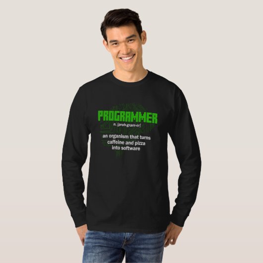 Programmierer Definition Syntax Programmiersoftwar T-Shirt (Vorne ganz)