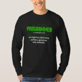 Programmierer Definition Syntax Programmiersoftwar T-Shirt (Vorderseite)
