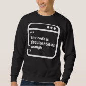 Programmierer, die Code-Dokumentationen dokumentie Sweatshirt (Vorderseite)