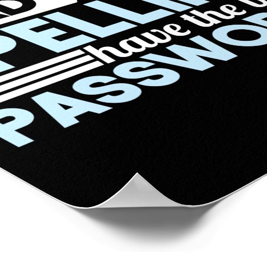 Programmierer, die Leute mit schlechter Rechtschre Poster (Ecke)