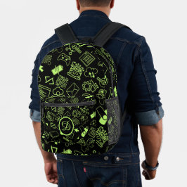 Programmierer, die Technik-Neongrün programmieren Bedruckter Rucksack