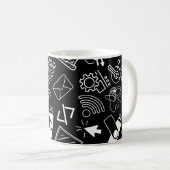 Programmierer, die Technik schwarz programmieren Kaffeetasse (VorderseiteRechts)