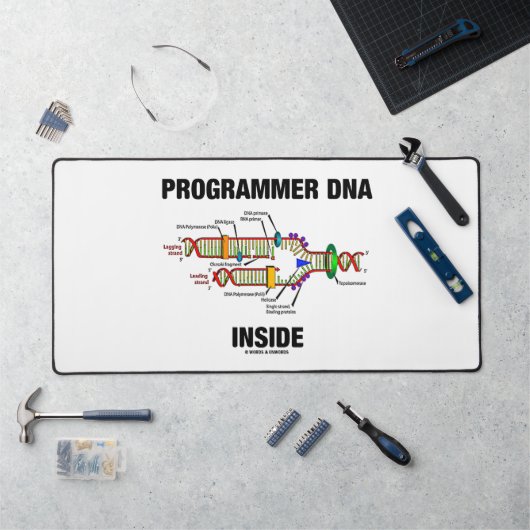 Programmierer-DNA Inside Molekularbiologie Humor Schreibtischunterlage (Arbeitsplatz)