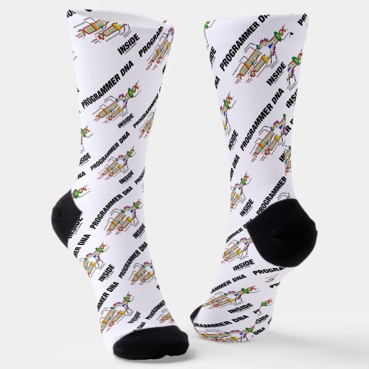 Programmierer-DNA Inside Molekularbiologie Humor Socken (Gewinkelt)