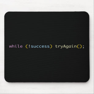 Programmierer Entwickler Coding Humor Versuche Es  Mousepad
