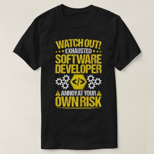 Programmierer Entwickler eigener Software für das  T-Shirt (Design vorne)