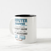 Programmierer-Entwickler-Informatiker Geschenk-IXe Zweifarbige Tasse (Vorderseite Links)