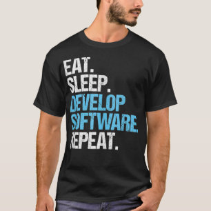 Programmierer Entwickler von Sleep Software T-Shirt