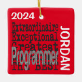 Programmierer Extraordinaire CUSTOM Keramikornament (Vorderseite)